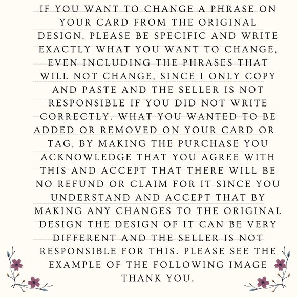 Elegant Floral Packaging Insert Business Card - Picture 7 of 14